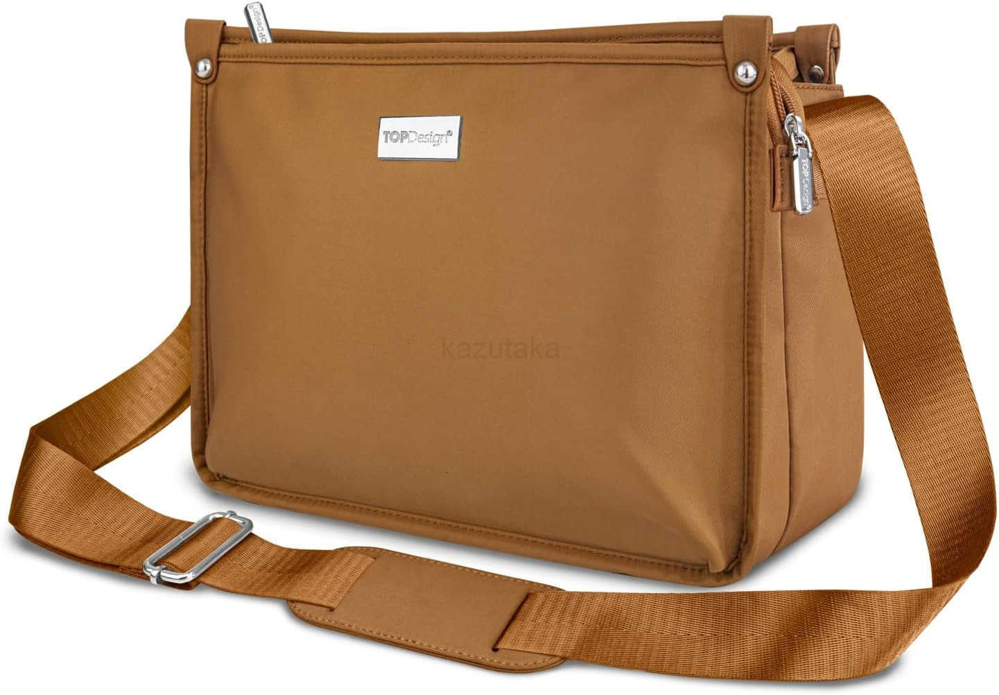 Lightweight Women Crossbody Bag Shoulder Purse with Multiple Pockets Triple Zip Handbag with Shoulder Strap Z250910
