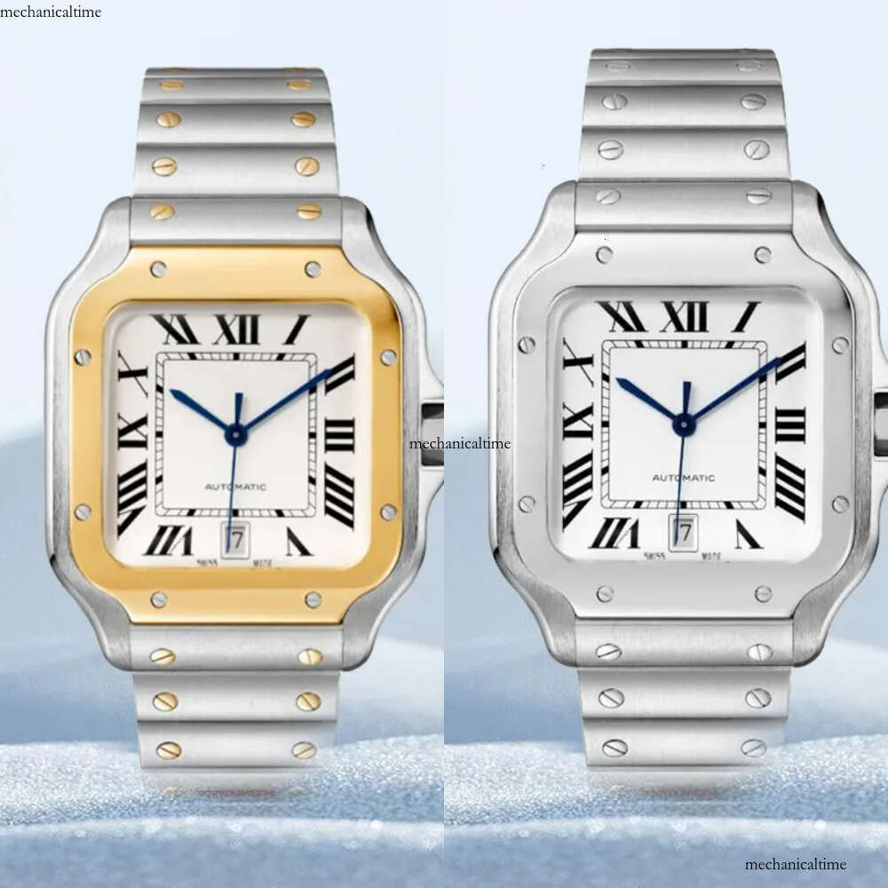 Automatic nical Men's Watch - 904L Stainless Steel Waterproof Wristwatches with a Classic Rome Dial and Box