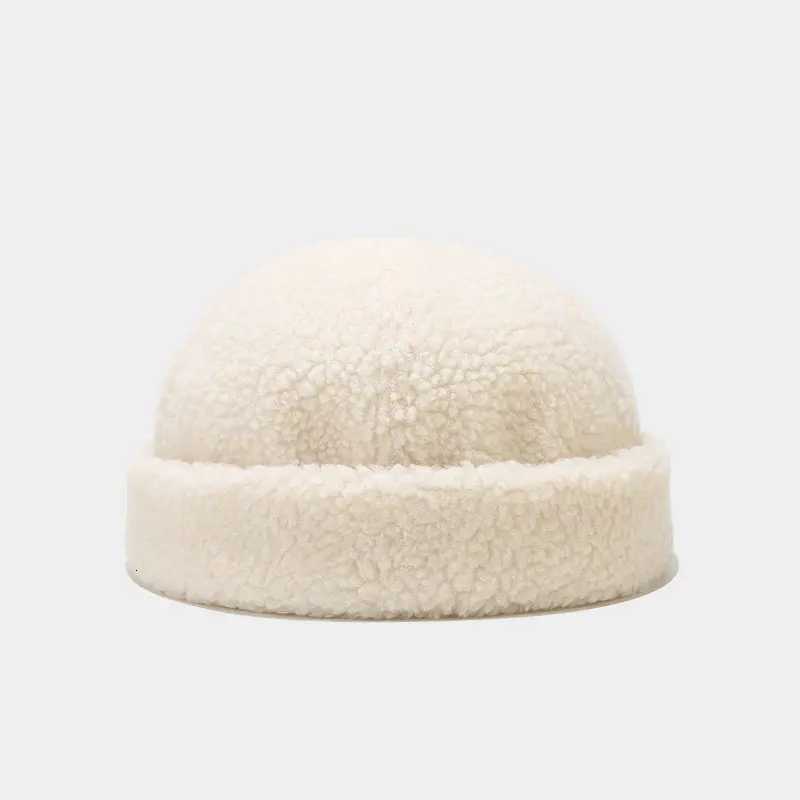 2025 Winter Cotton Solid Warm Docker C Briml Hat Skullies Beanie Hats Landlord Sailor C Men and Women 02XJ250910