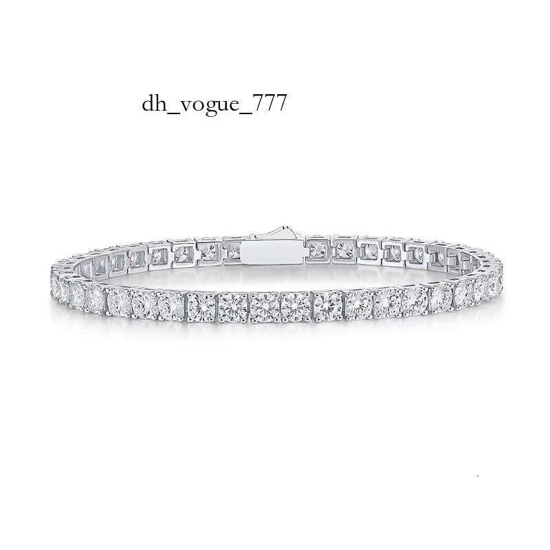 2023 Tennis Sterling Sier Moissanite Bracelet Women Men