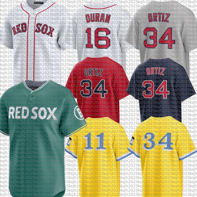 Custom Red Sox Baseball Jersey Roman Anthony David Ortiz Ceddanne Rafaela Alex Bregman Garrett Crochet Masataka Yoshida Tim Wakefield Jarren Duran connor Wong