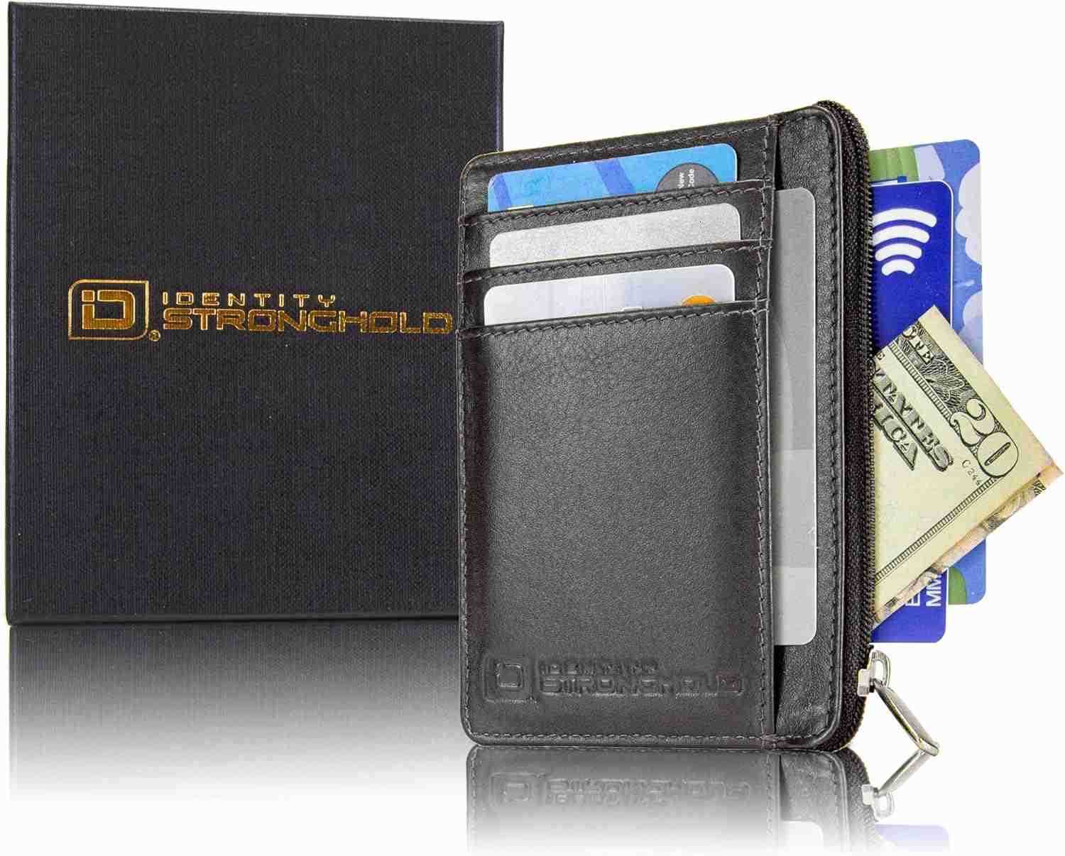 Stronghold Mens RFID Wallet Black SmallZ250910