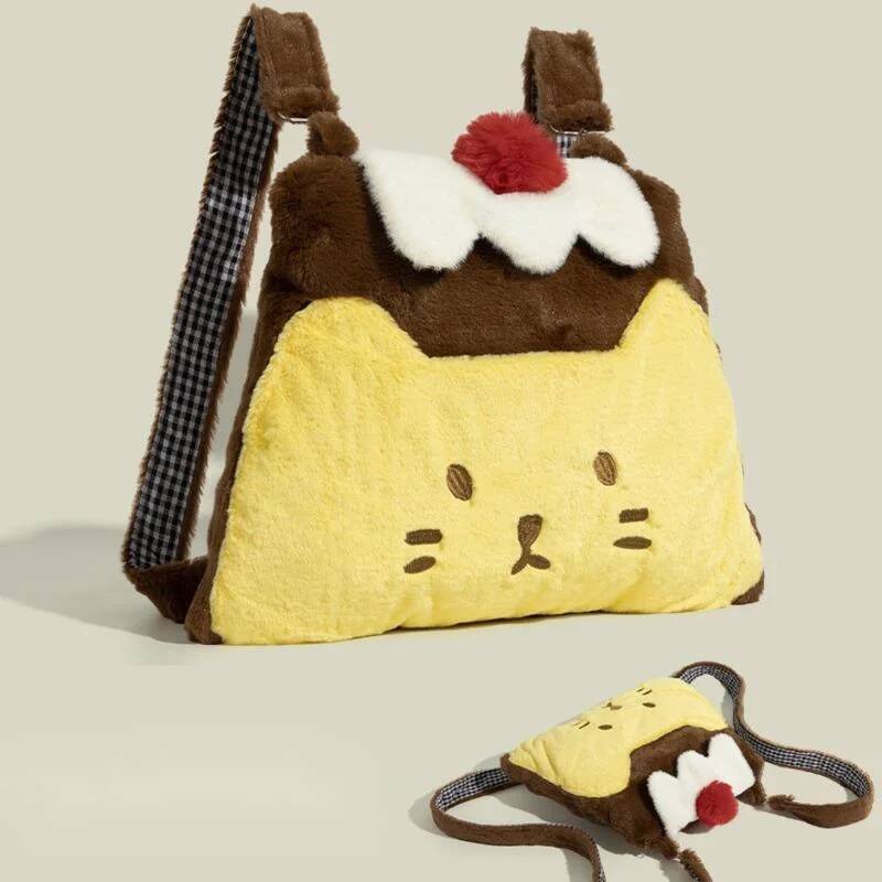 CY Cat Backpack Y2K Kawaii Plush Japan Contrasting Pudding Middle High Back To School Large Capacity Class Bag New high-quality