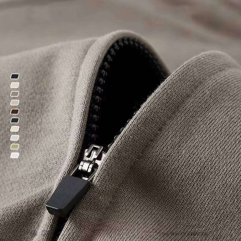 Men's Streetwear Women's Zipper Printed Jacket Heavyweight 400gsm Hoodie