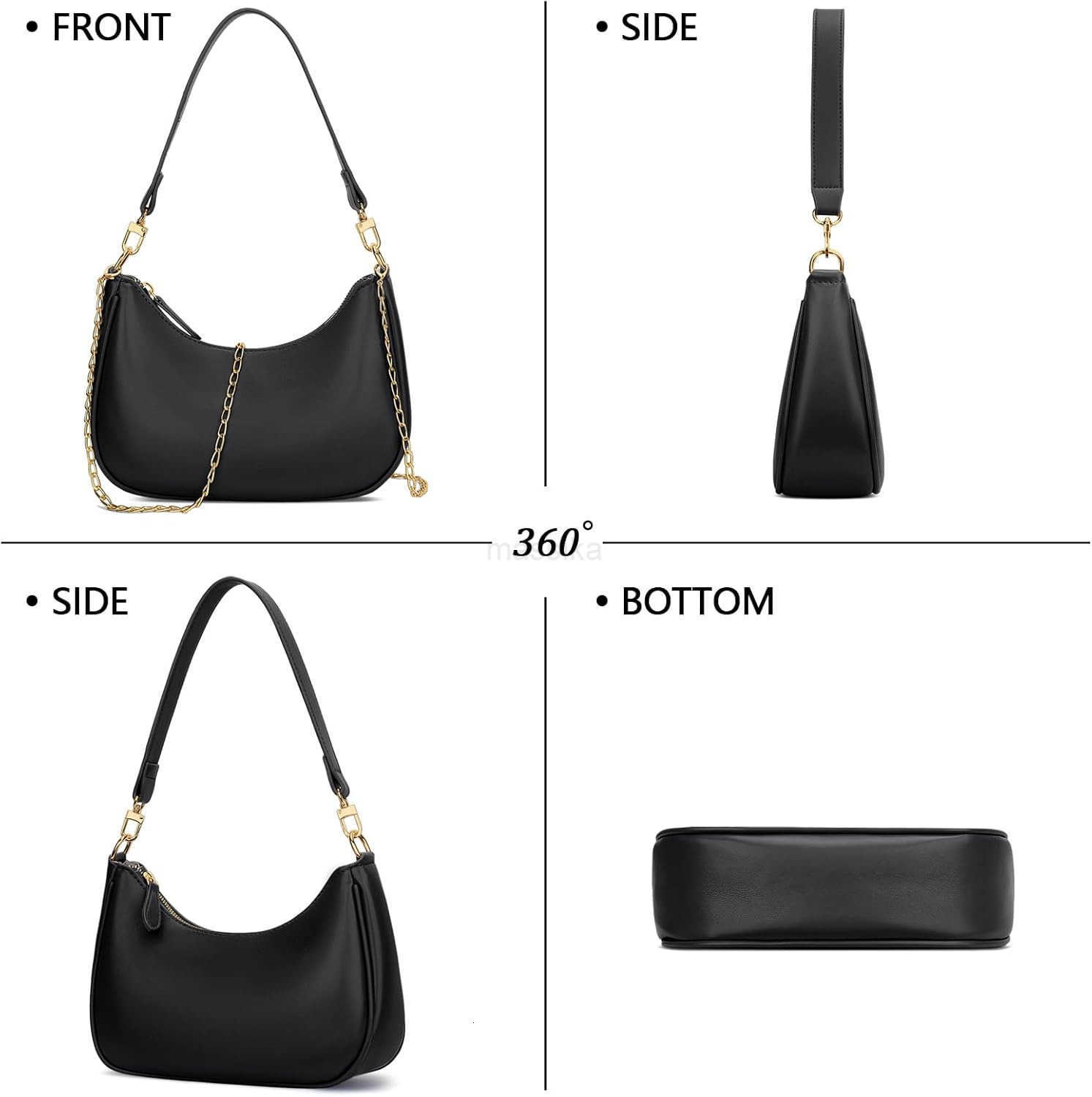 Shoulder Bag for Women Cute Hobo Purses and Handbags Retro Clutch Underarm Purse M250909