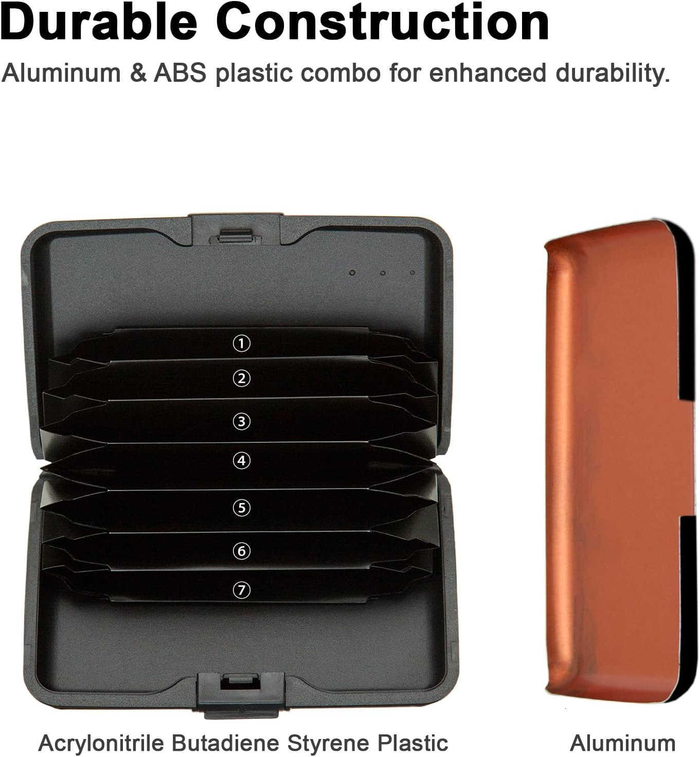 CARD Holder RFID Blocking Metal Card Wallet for Women Men Slim ID Card Holders Protector Aluminum Business Hard Case BlackZ250910