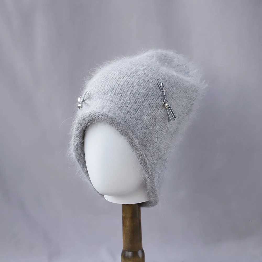 Angora rabbit hair outdoor deep hat mens soviet hat wts hat for womens winter hat Rattan hat Fur hat Cute hat fleece knit hXJ250910