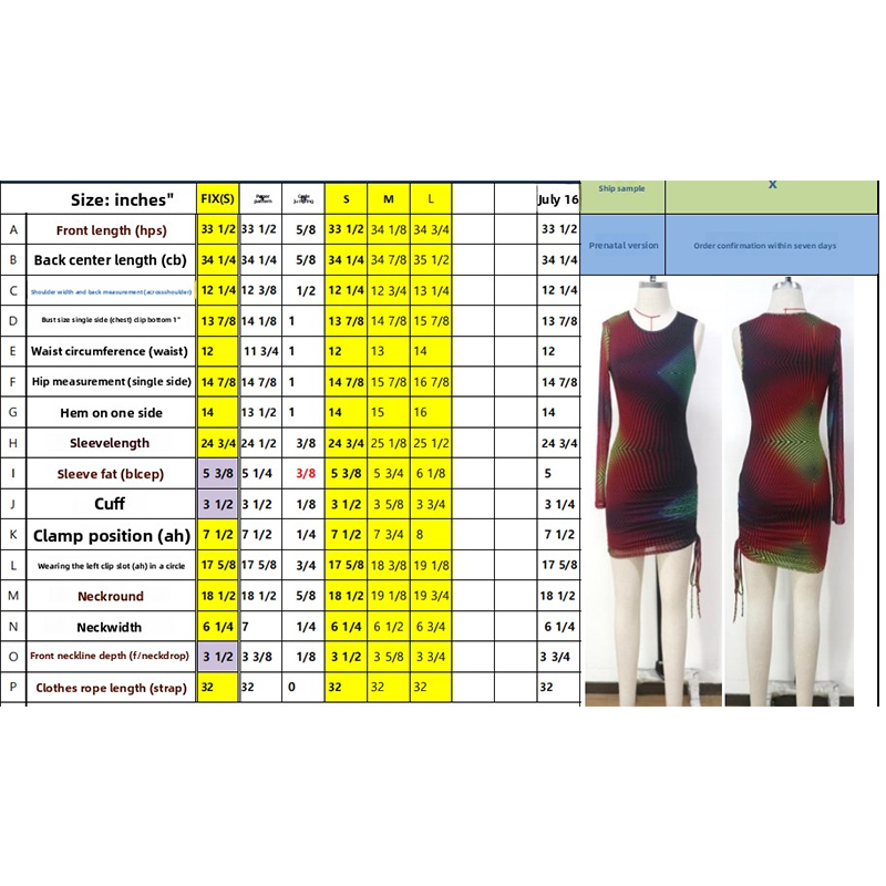 Skirts Women's Long - Sleeve Bodycon Mini Dress with Colorful 3D Pattern, Sexy Party Clubwear