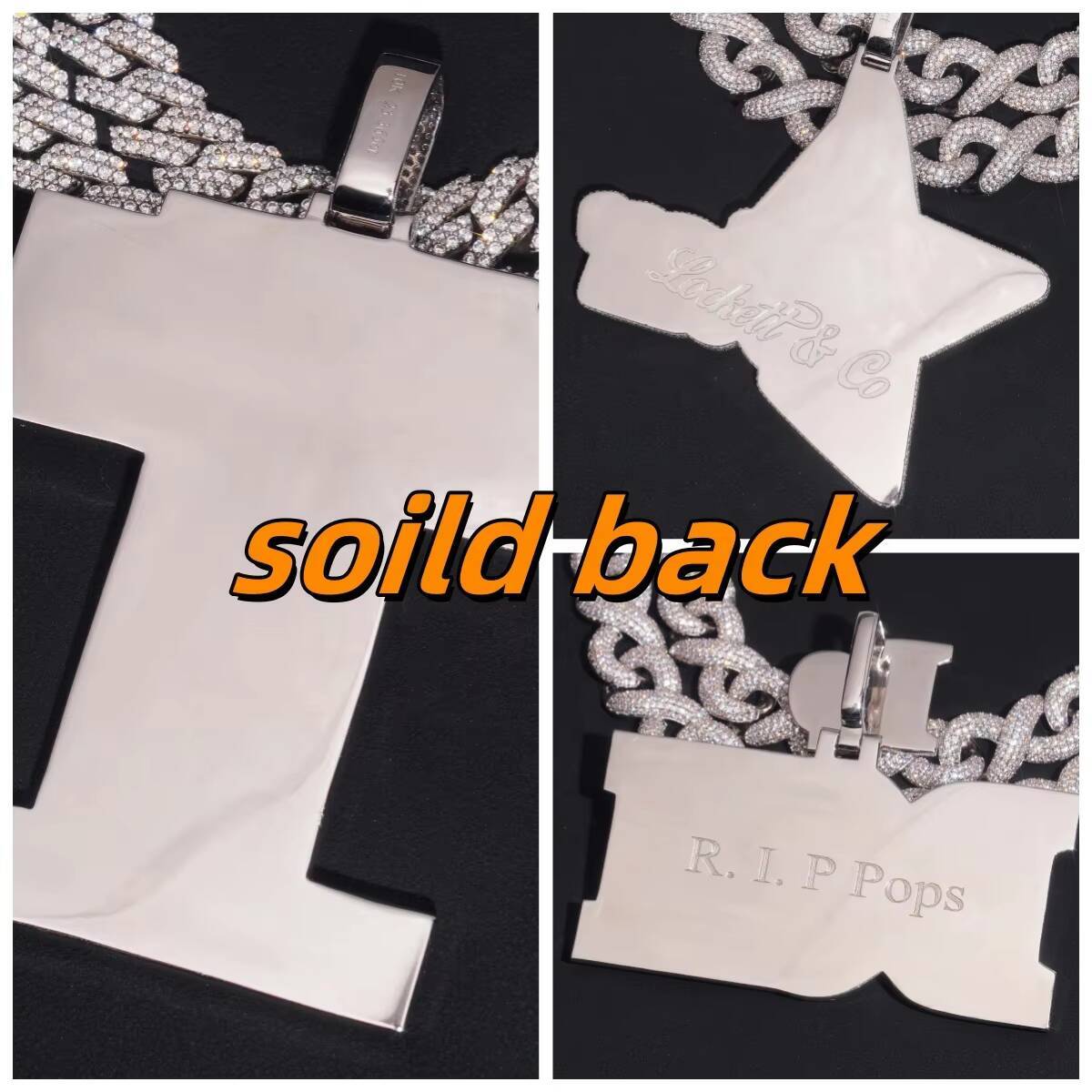 Pass Diamond Tester Fine Jewelry Custom Hand Made Charms Hip Hop Pendant Iced Out 925 Sterling Silver VVS Moissanite Pendant