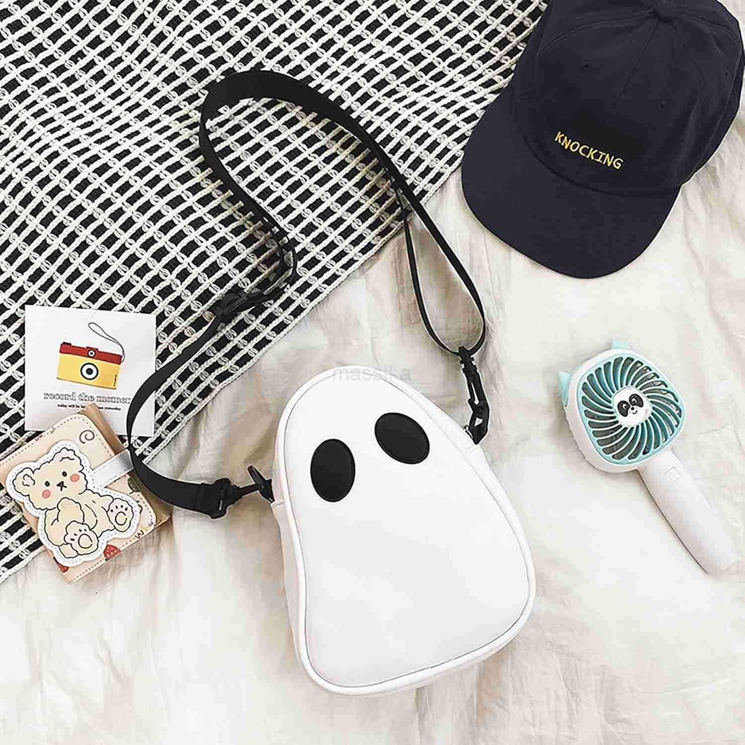Halloween Purse Novelty Ghost Purse for Women Men Cute Crossbody Bag Satchel Bag Novelty Shoulder Bag M250910