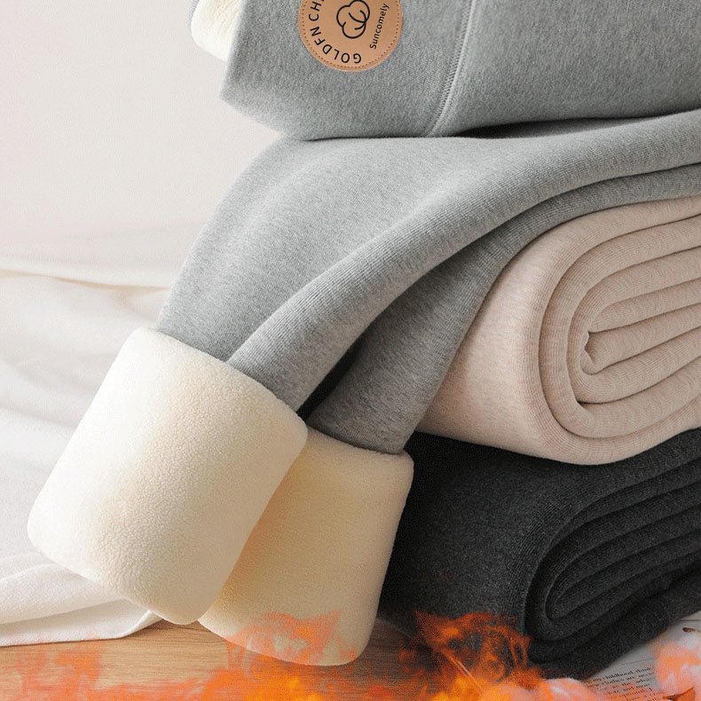 Women's Winter Leggings Thermal Velvet Cotton Slimming Tights with Fleece Pant Black Stretch Gray Thick Warm Leggings for Women