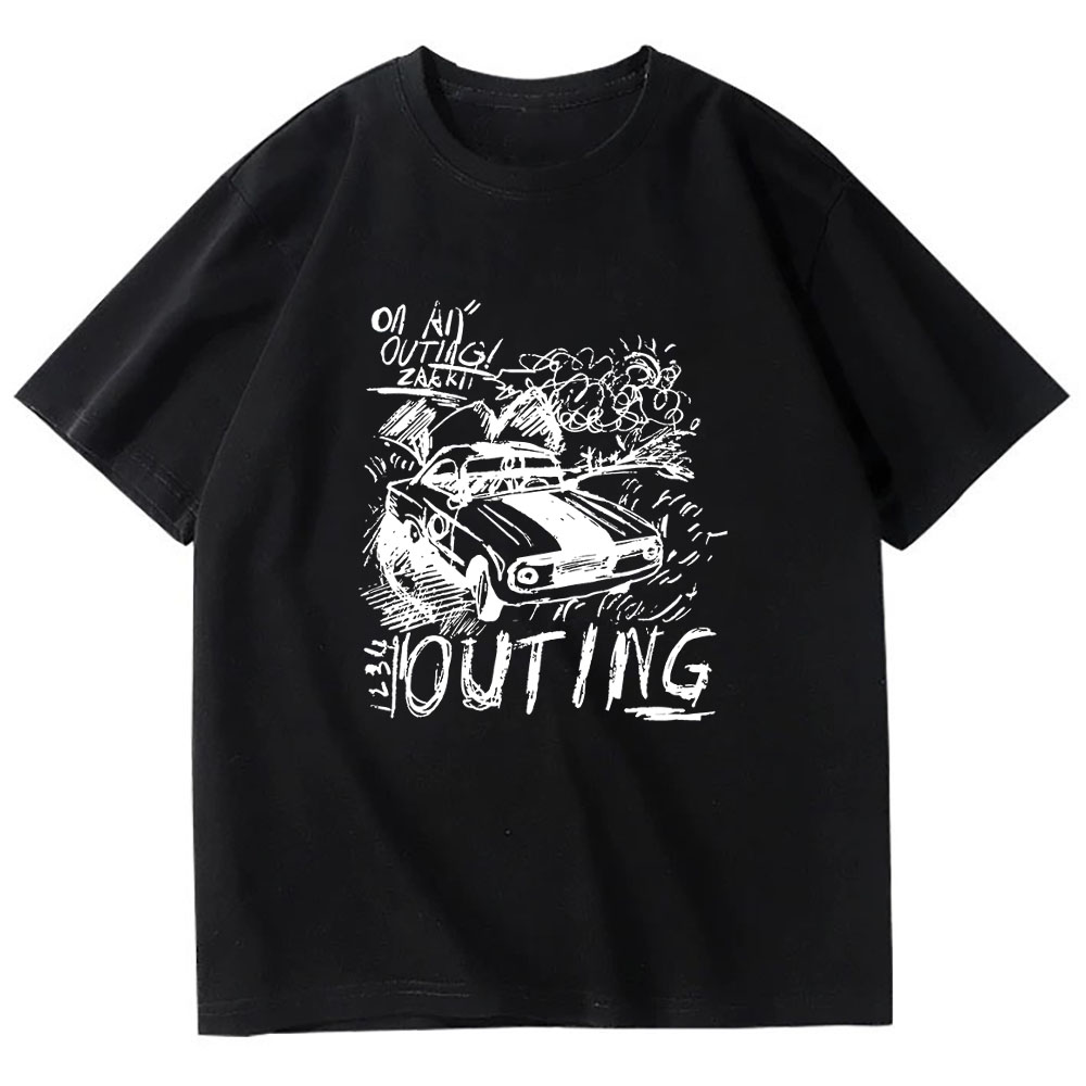 Fashion Versatile Printed Short-Sleeve Top - High-Quality Heavyweight Pure Cotton Tee (260g) 202509101
