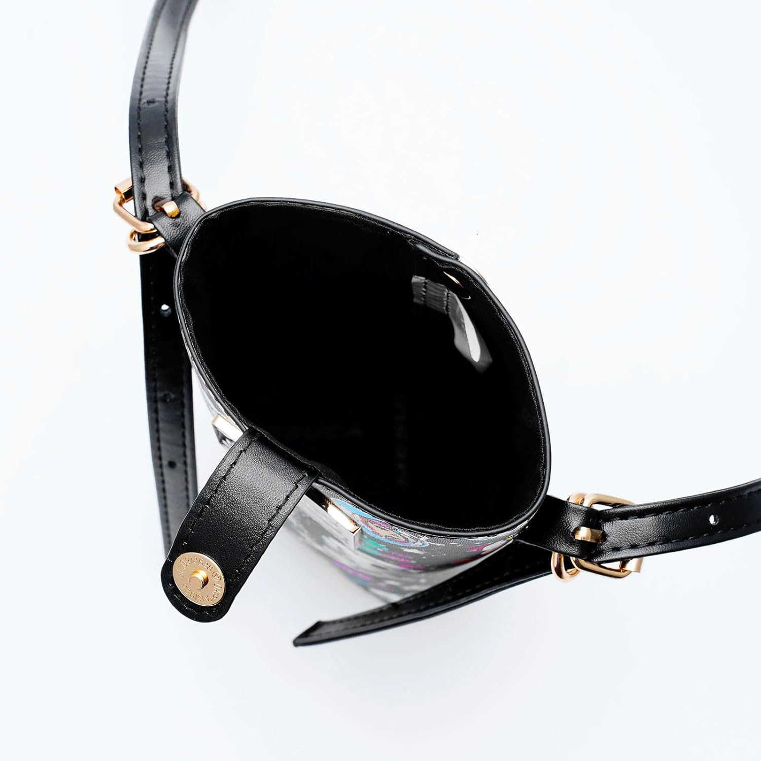 Small PVC Crossbody Purse Button Cell Phone Bag Mini Shoulder Purse Wallet Smart Phone Pocket with CARD Black Z250910