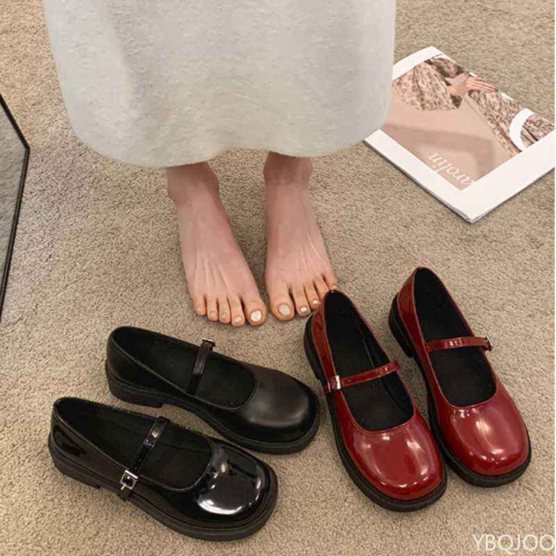 New Mary Jane Womens Shoes French shallow mouth low heel shoe Fashion elegant leather pumps Ladies Casual comfortable shoes W250910