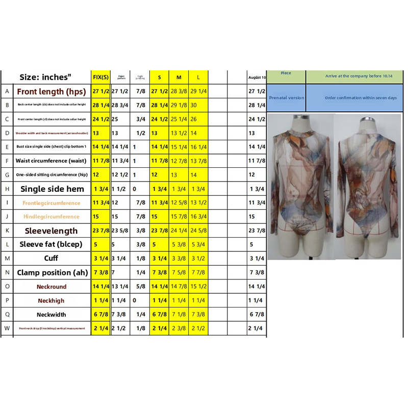 Women's Jumpsuits Women's Long Sleeve Mock Neck Bodycon Jumpsuit with Abstract Art Print, Sexy Club & Party Outfit