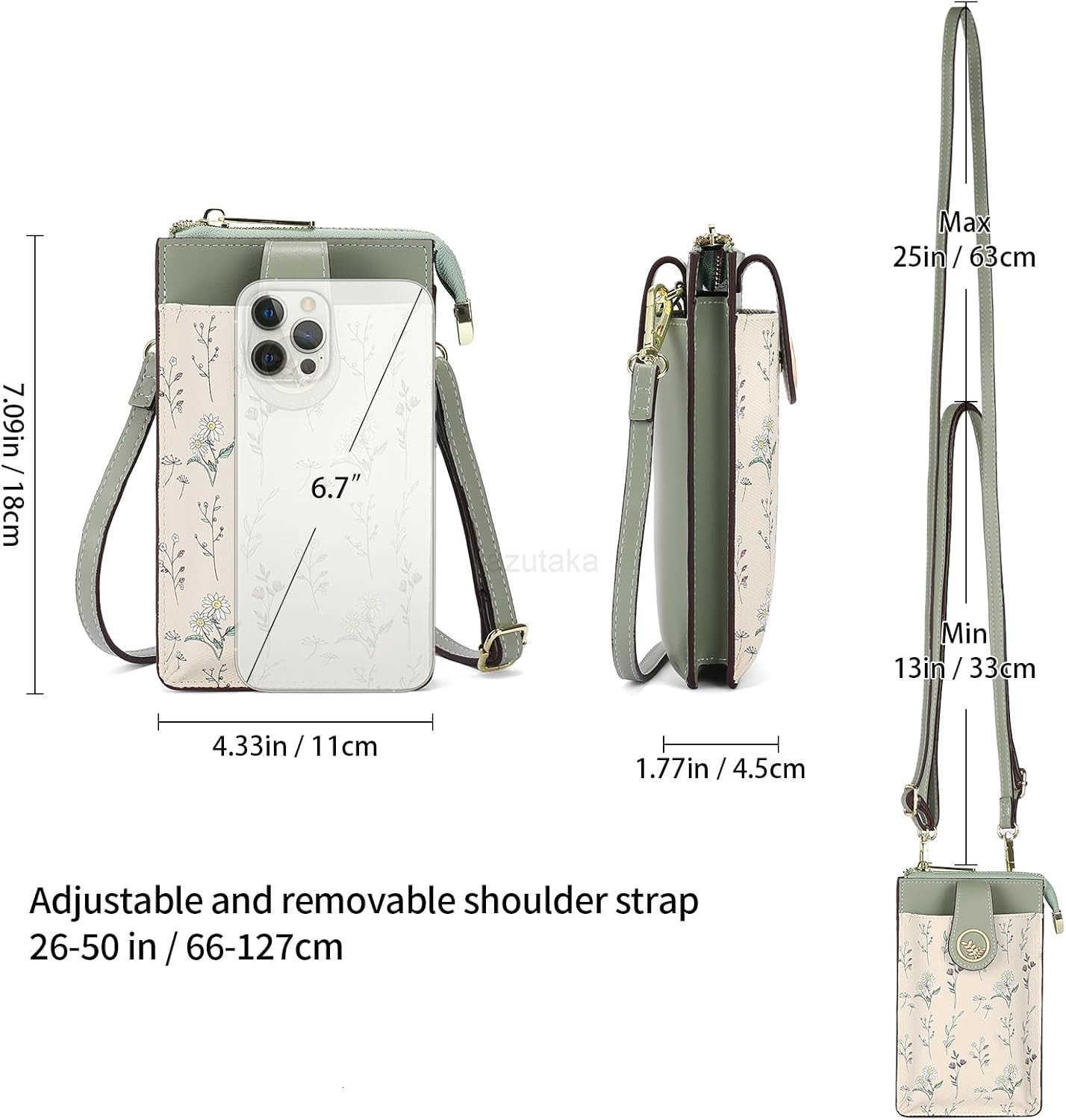 Small Crossbody Bags for Women Leather Cell Phone Purse Bag Wallet with RFID Blocking CARD Slots Z250910