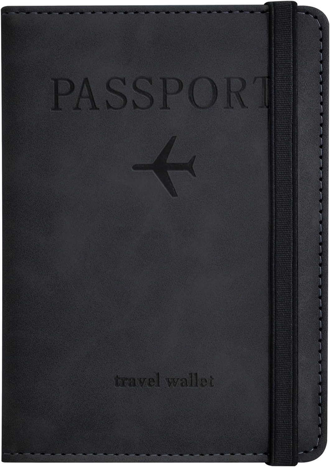 Passport Holder Passport Cover with CARD Slot and Boarding Pass Slot Combo Passport Wallet Case Book Travel Must Have RFID Blocking Leather Travel Acc