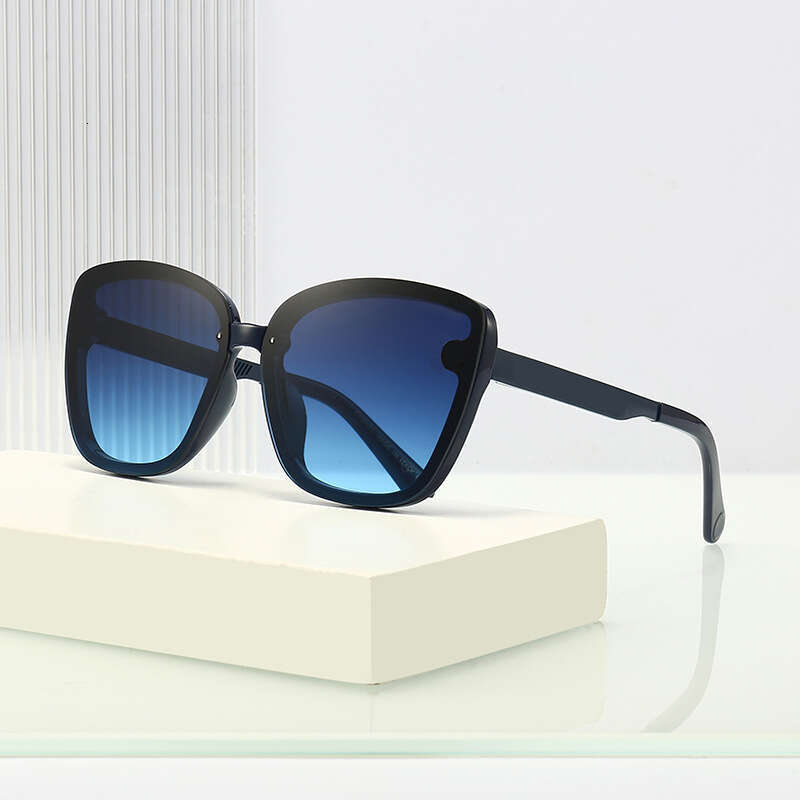 New Women's Fashionable Personality Large Frame Men's Sunglasses Internet Celebrity Trendy Street Style Glasses 21f