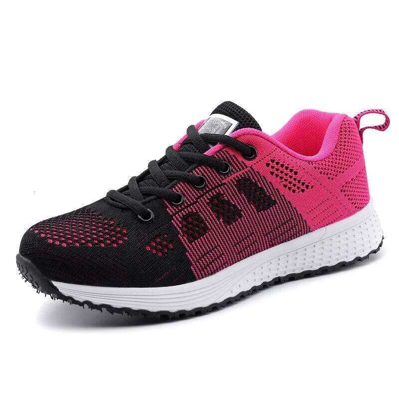 Women Fashion Casual Flat Shoes Running Sneakers Lightweight Wedge Mesh Breathable Shoes Comfy Soft Vulcanize Shoes