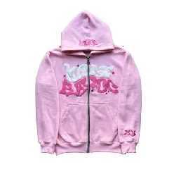 Retro Star and Letter Graphic Zipper Hoodie Y2K Style Cardigan Jacket for Men and Women L251018VOVF