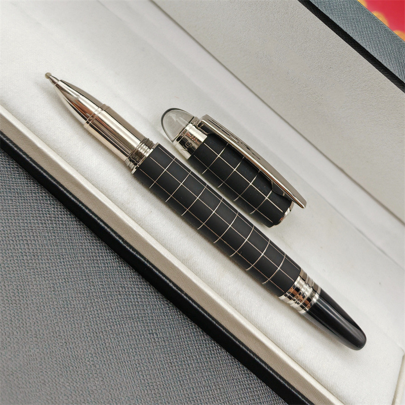Interstellar Series Black Checkered Design Rollerball Pens Monte Writing Luxury Ball Pen Office School Supplies As Gift