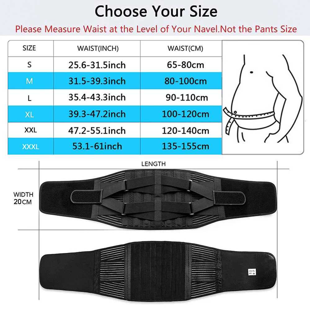 Double Pull Back Lumbar Support Belt Waist Orthopedic Corset Men Women Spine Decompression Waist Brace Back Pain Relief W250910