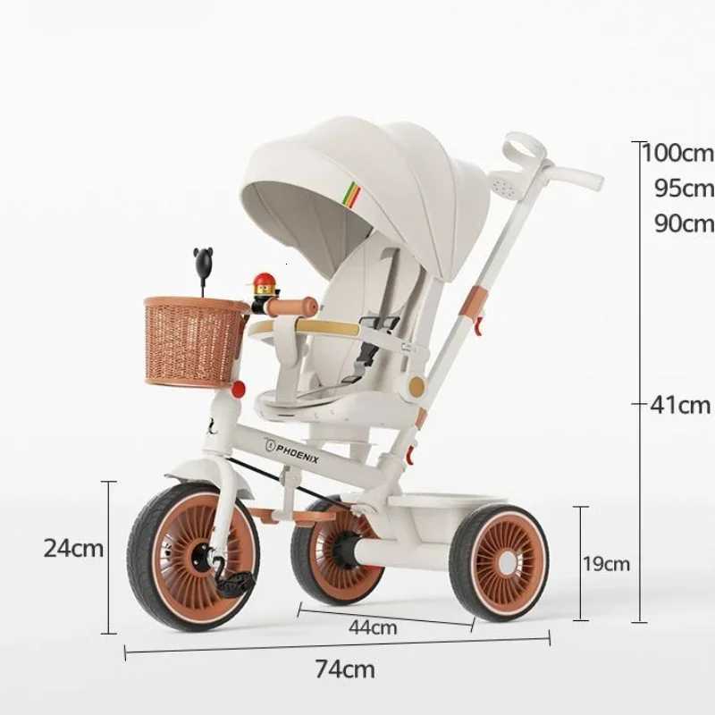 2025 New Push Tricycle Threewheel Baby Stroller Lightweight Childrens Bicycle Multifunctional Stroller W250910