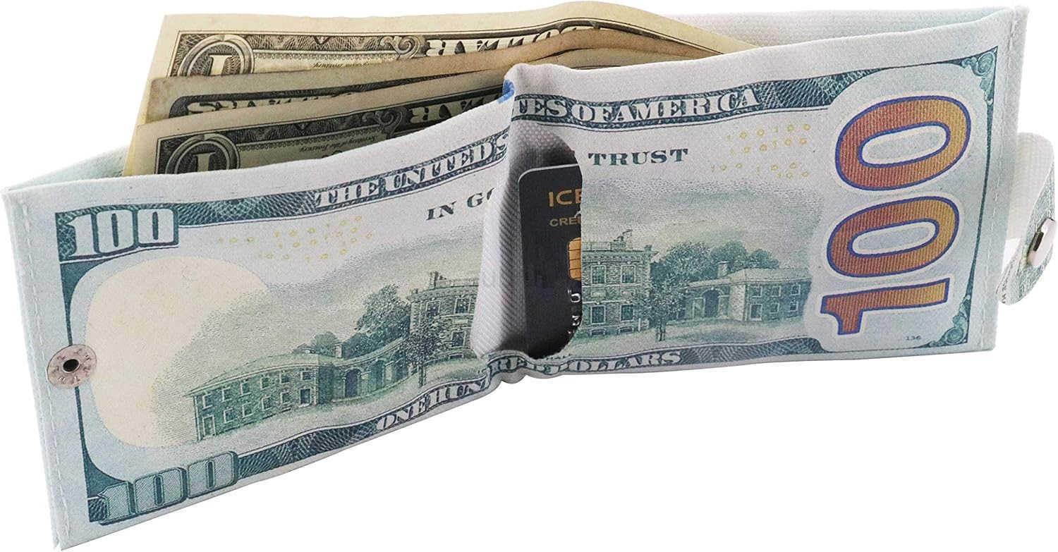 Slim Wallet for Men US Dollar Bill Wallet CARD Photo Holder Bifold Zipper DesignZ250910