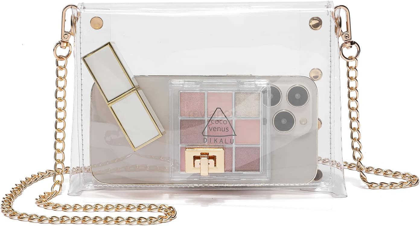 Clutch Clear Purse Crossbody Shoulder Bags Stadium Approved BagsW250910