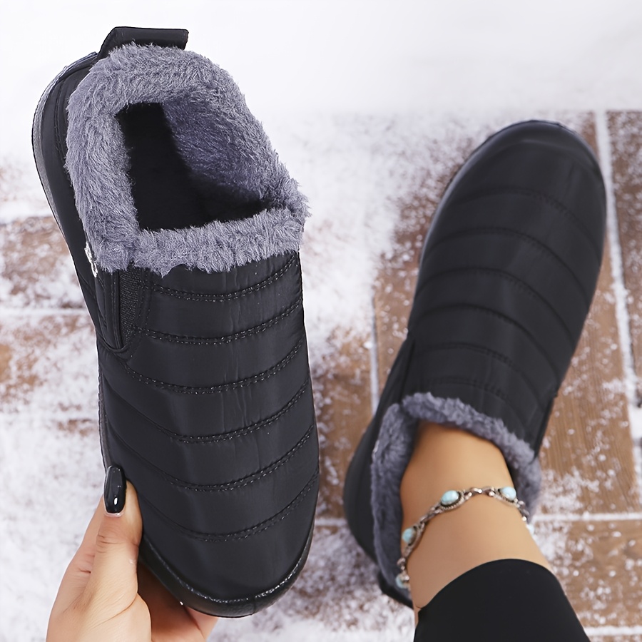 2025 free shipping autumn and winter new female designer thick soled snow boots, short tube height increasing cotton keep warm shoes