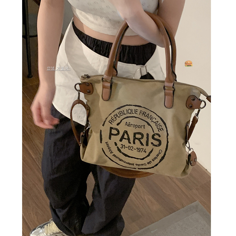 Casual women's handbag 2025 designer's new fashionable letter handbag large capacity crossbody bag