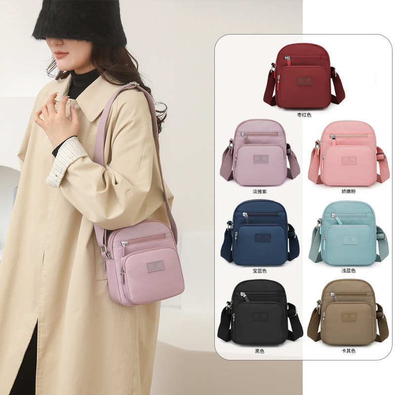 2025 New Fashion Women's Multi-compartment Nylon Korean Style Oxford Cloth Crossbody Bag for Women