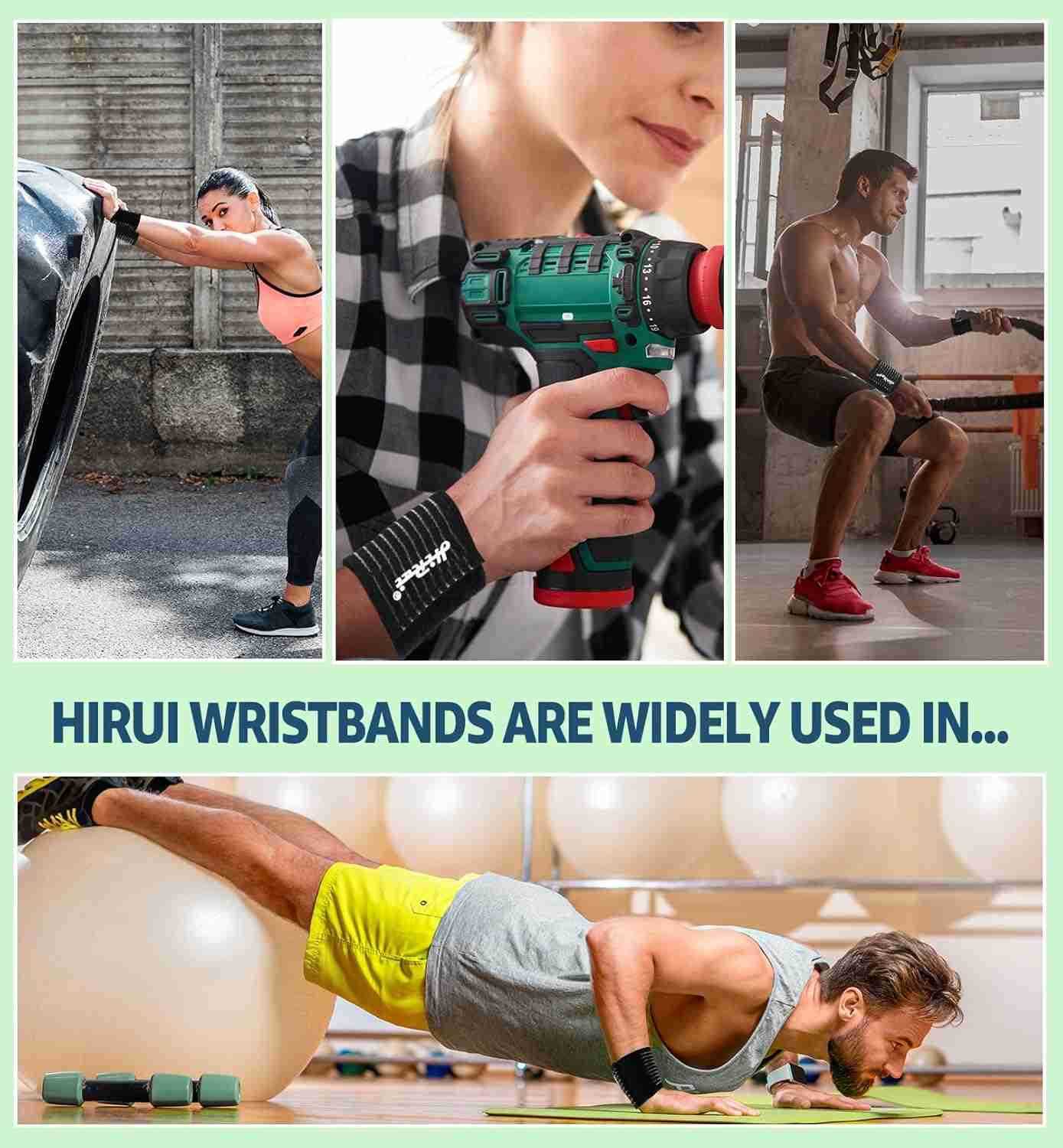 2Pack HighElastic Wrist Support Straps Wrist Compression Bandage Wrist Wraps Wristbands for Carpal Tunnel Arthritis Tendonitis Weightlifting Tennis Ba
