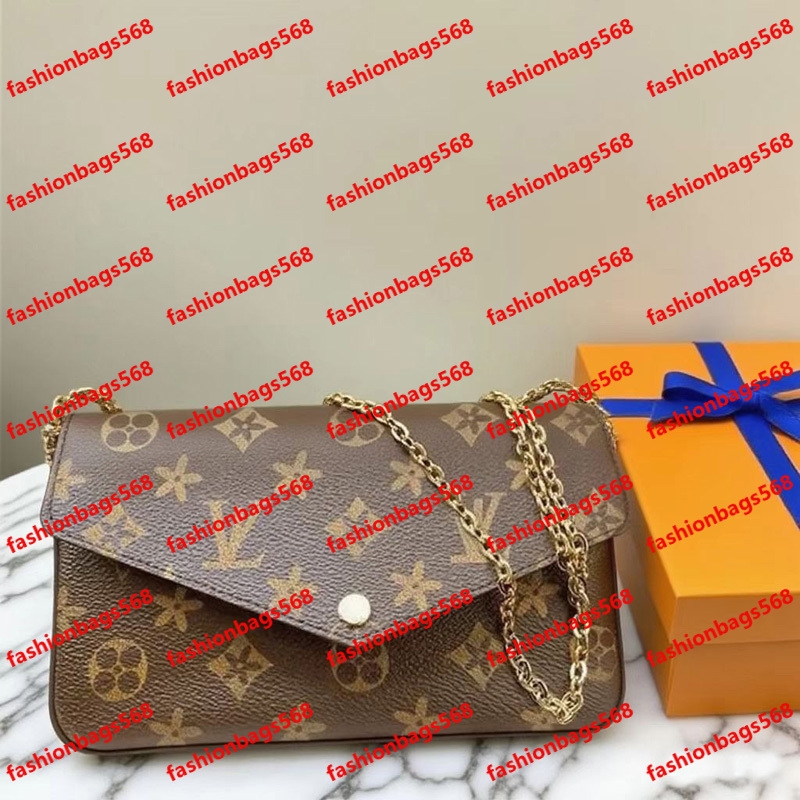 Designer Shoulder Bags 3/p Set Top Luxury Designer Wallet Shoulder Bag Women Classic Flower Pochette Felicie Bag Leather Clutch Tote Messenger bags
