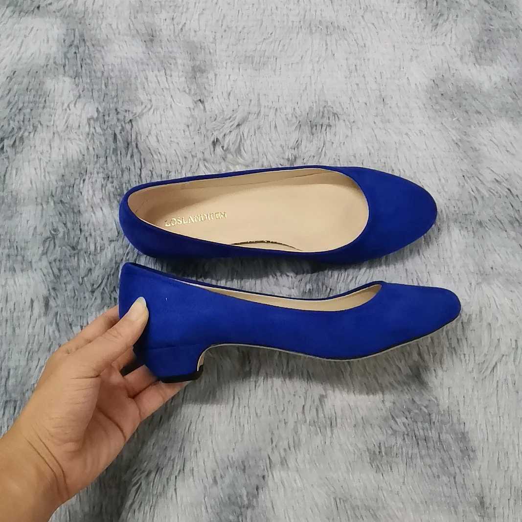 LOSLANDIFEN Women Pumps Nude Shallow Mouth Female Shoes Fashion Office Work Wedding Party Shoes Ladies Low High Heels Woman W250910