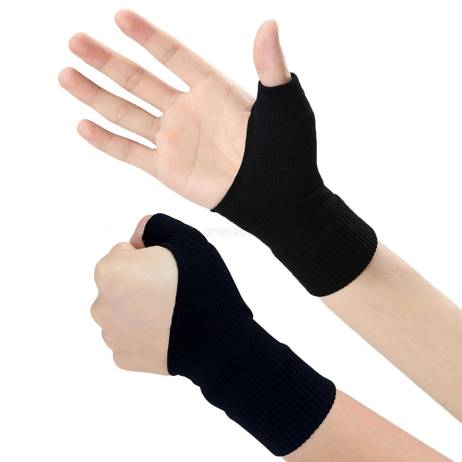 Wrist Support BracesBreathable Thumb Compression Sleeves with Soft Gel Pads for Arthritis Tendonitis Comfortable Finger Splint for Relieve Hand Thumb 