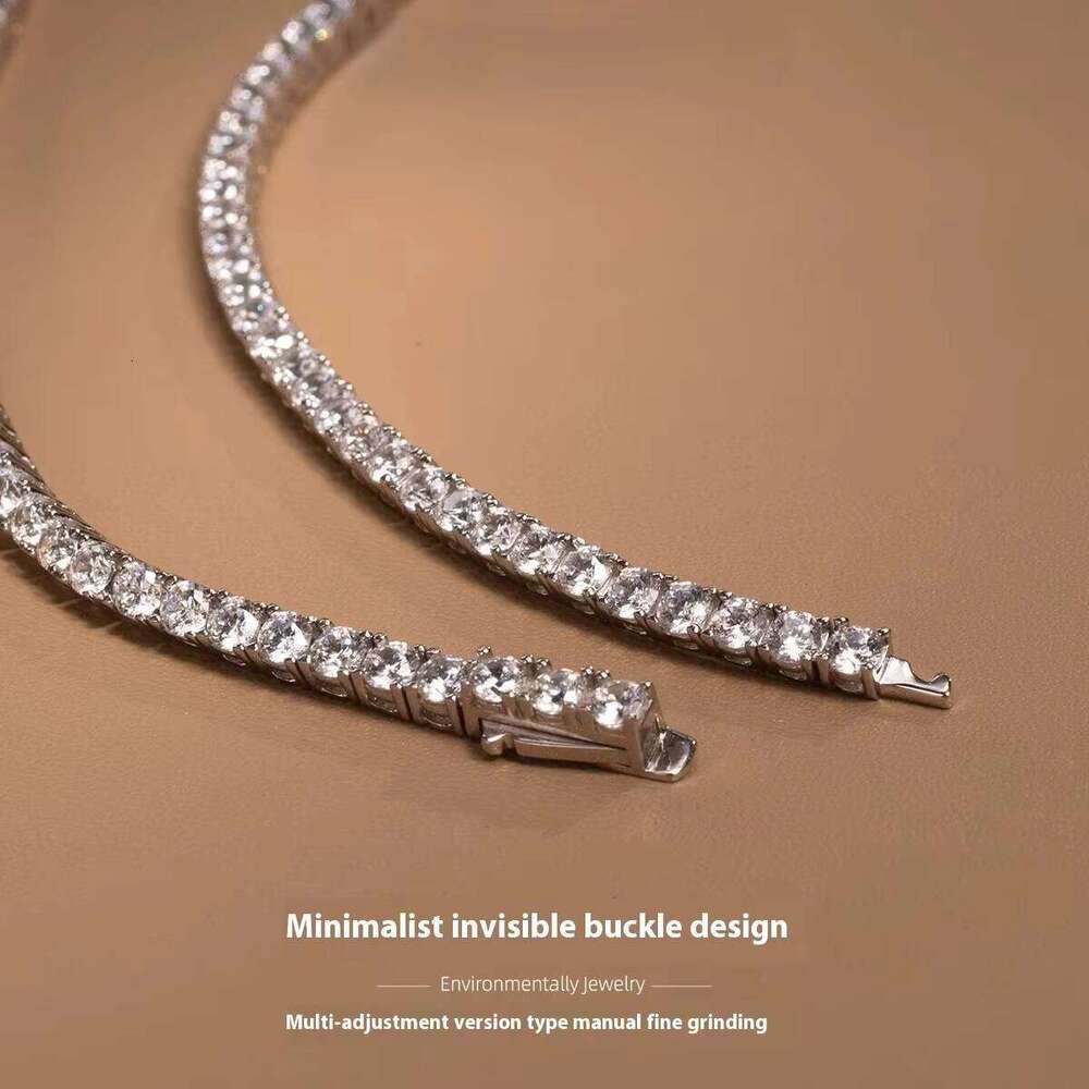 GRA Certified 3mm Moissanite Tennis Bracelet Sterling Sier Dainty Bangle Jewelry Gift for Women