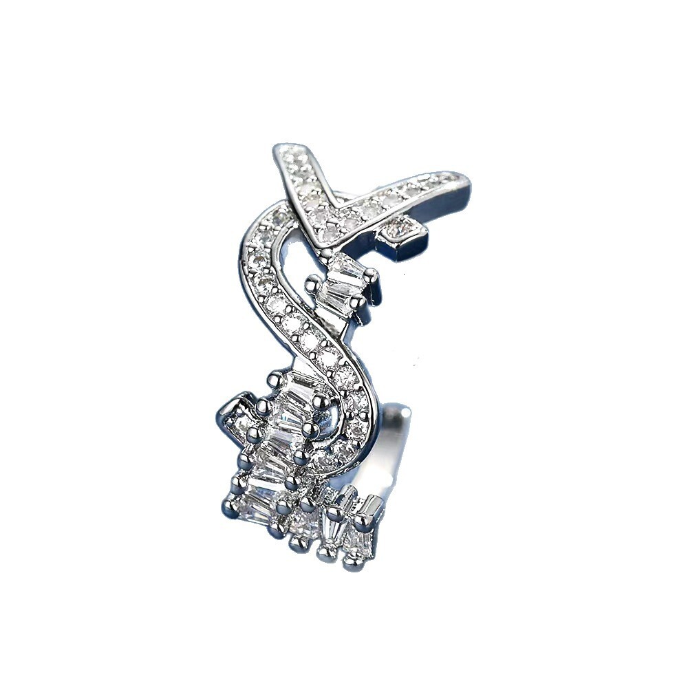 Luxury Brand Designer Jewelry Letter Open Ring Fashion Niche Design Sense Index Finger Ring Elegant High-End Light Luxury Hand Jewelry For Women Whole