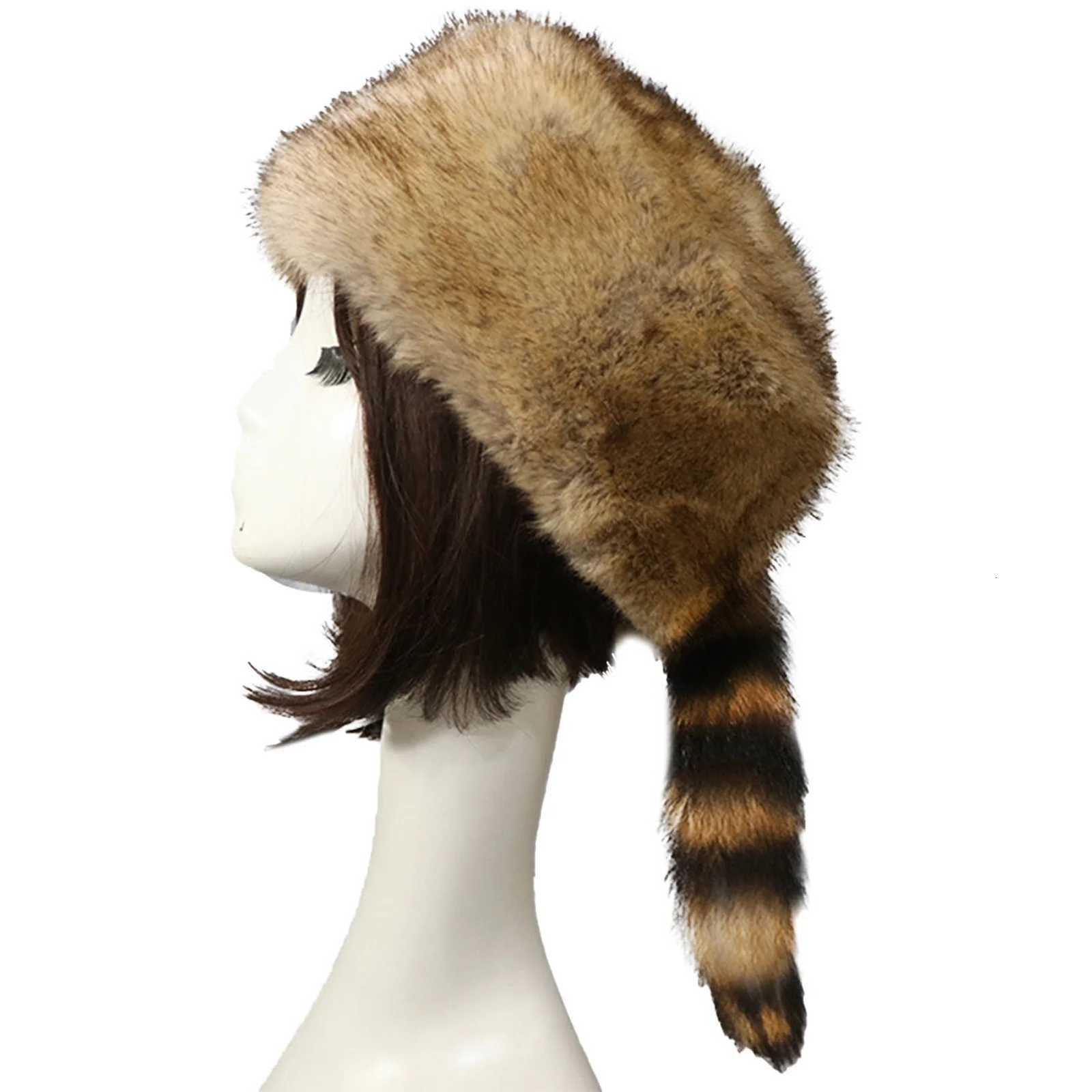 Winter Warm Russian Plush Hat for Women Soft Fabric Windproof Thickened Plush Flat Top Hat for Cold Weather HeadcoverXJ250910