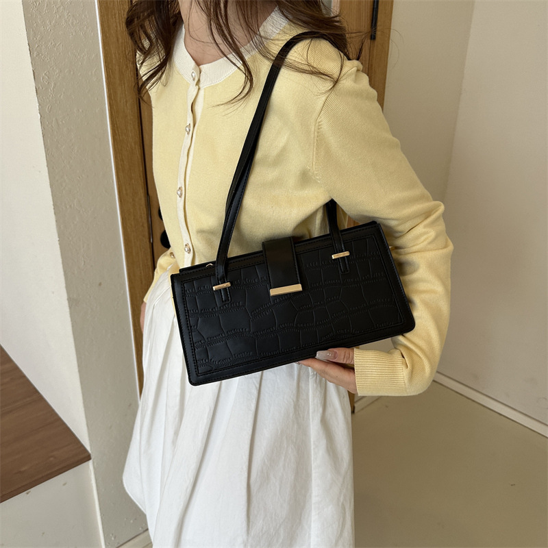 2025 autumn new French niche design light luxury handbag versatile fashion popular women's rectangular bag designer bag