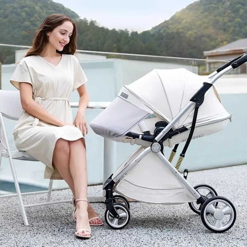 2025 Hotselling Highview Lightweight Baby Stroller Foldable Twoway Seat with Mosquito Net and Shockabsorbing Baby Stroller W250910