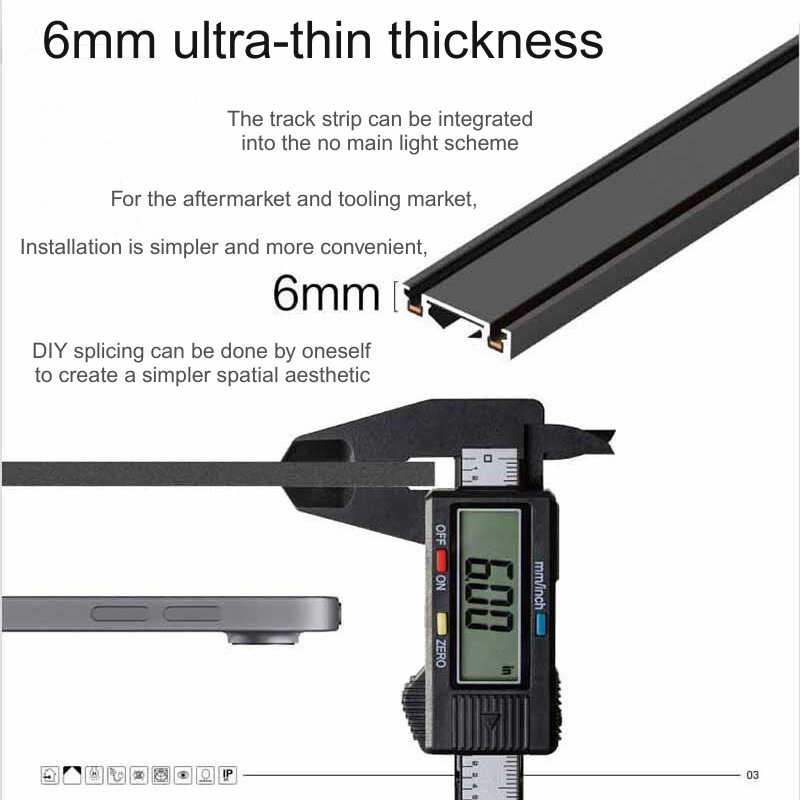 Ultra-Slim Custom Magnetic LED Track Lights - Surface-Mounted COB Grille Strip Smart for Living Room, Dining & Shop Home Commercial Dimmable Lighting-