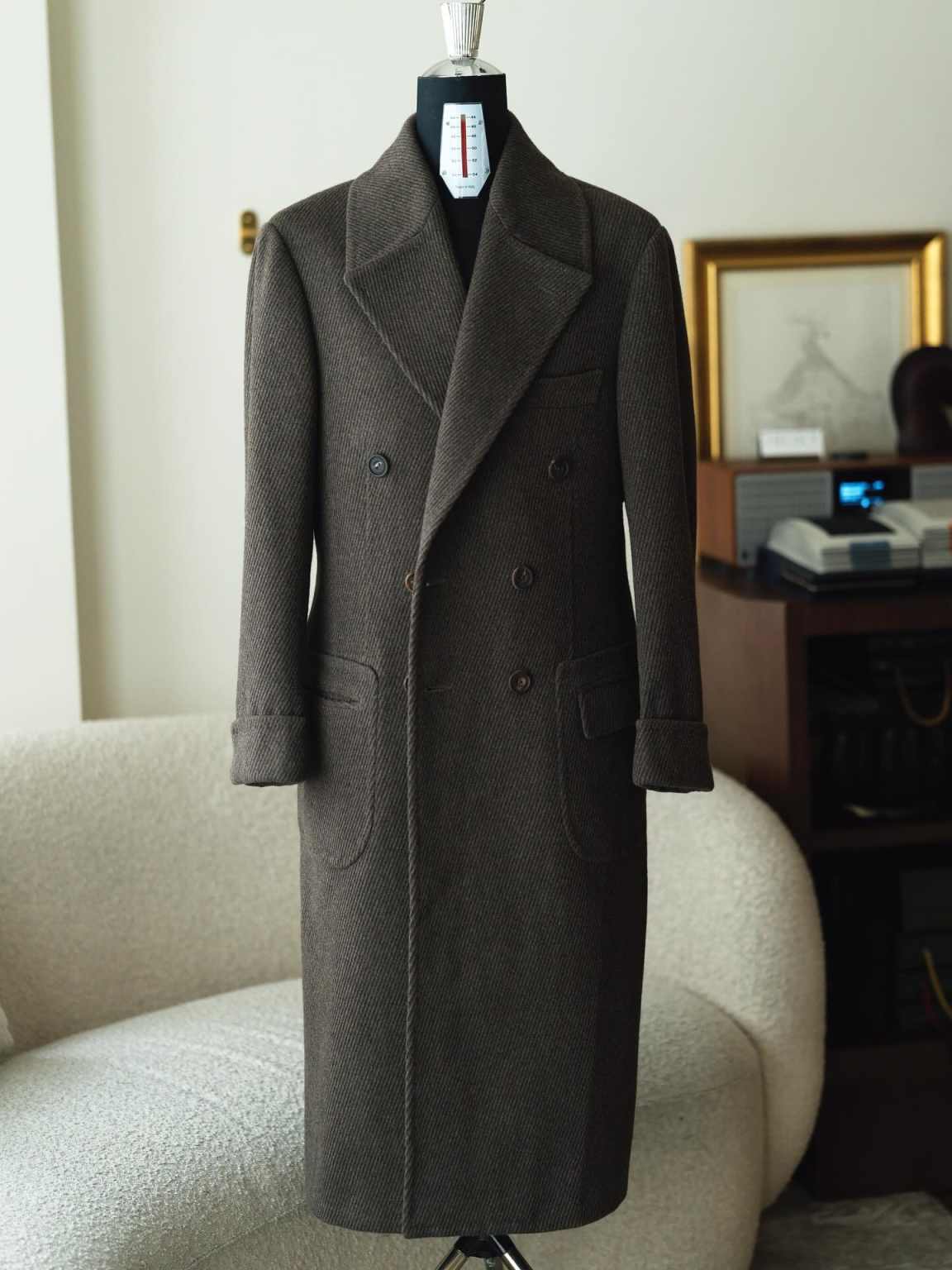 Winter Overcoat Men Suit Slim Fit Coat Business Tailor-Made Party Beads Suits Groom Groomsman Formal Occasions Size Customized Hot Sale C1716