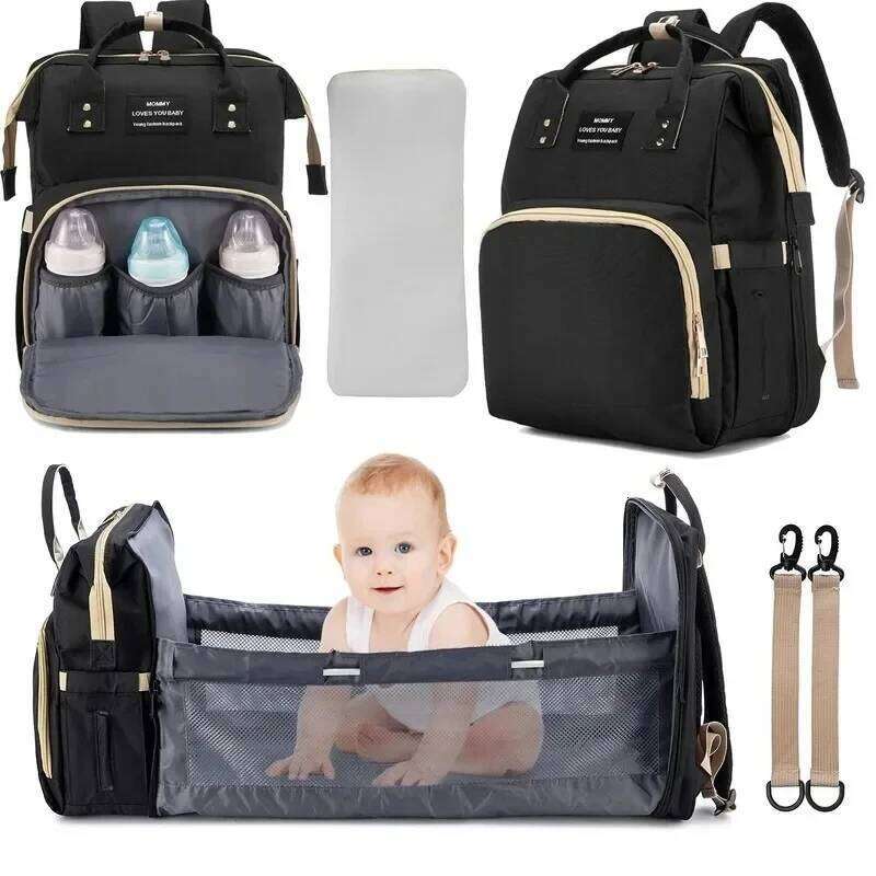 Mommy Outdoor Bottle Carrier Diaper Multi-functional Extended Baby Seat Sleep Feeding Bag Large Capacity Backpack
