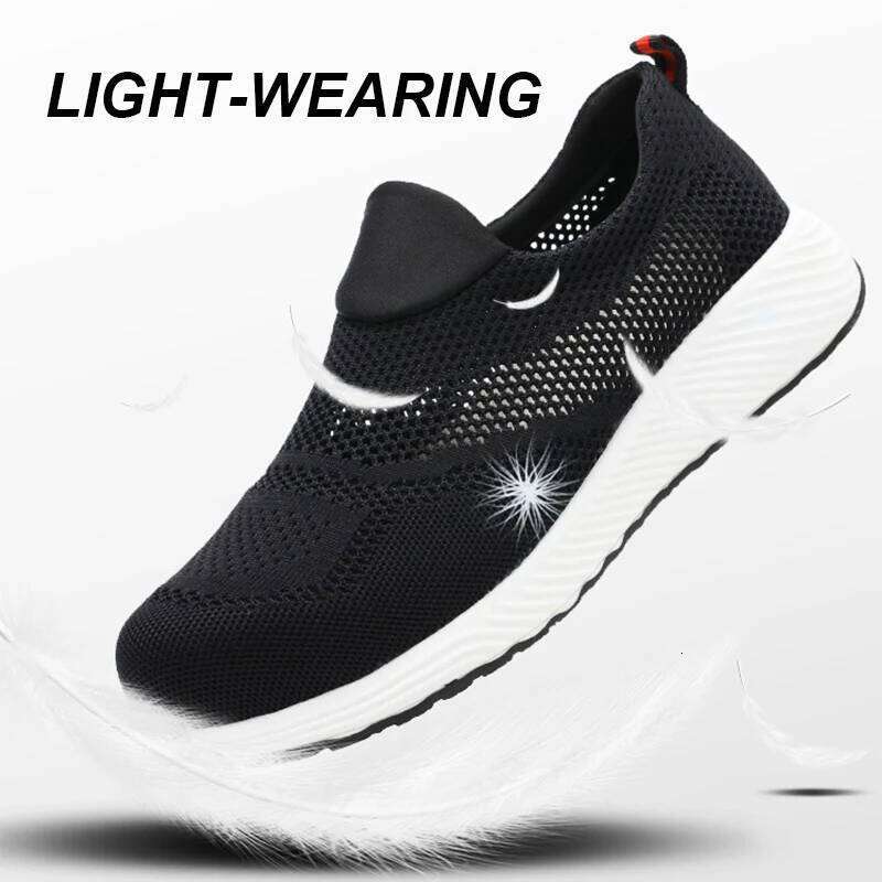 Summer Mesh Lightweight Sneakers Steel Toe Men Women Safety Breathable Construction Shoes Work Boots Footwear