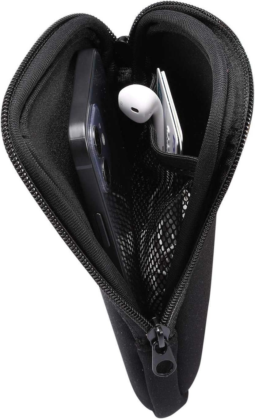 Small Size Cell Phone Sleeve Zip Wallet Pouch with Neck Strap for iPhone 16 16e 15 14 Pro iPhone 13 12 Pro iPhone 13 12 Mini 11 Pro iPhone SE 3rd G iP