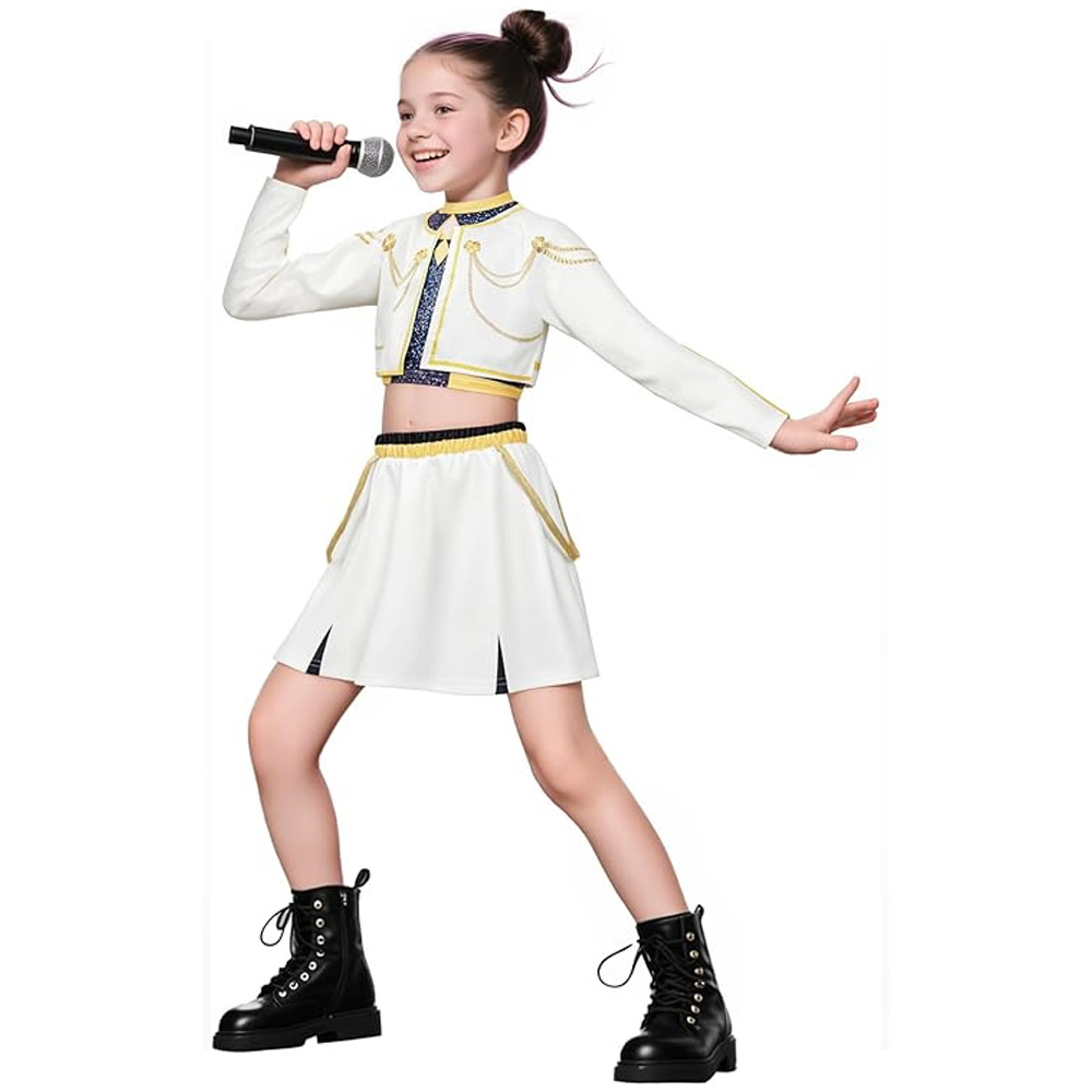 KPOP Demon Costume Rumi Mira Zoey Anime Cosplay Costume for Girls Pop Singer Halloween Party Performance Outfit