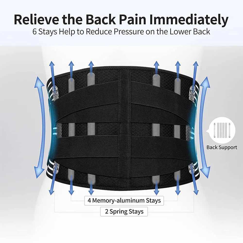 Double Pull Back Lumbar Support Belt Waist Orthopedic Corset Men Women Spine Decompression Waist Brace Back Pain Relief W250910