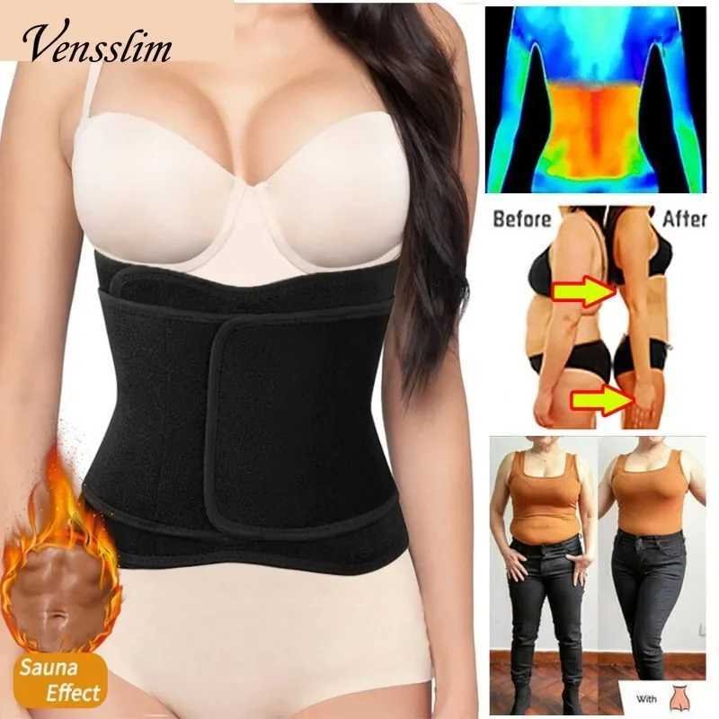 Vensslim Waist Women Belly Slimming Tummy Control Shapewear Sauna Sweat Trimmer Belt Slimmer Workout Body Shaper Corset W250910