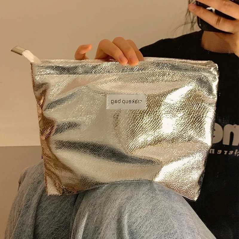 Large Capacity Women Makeup Bag Ladies Travel Cosmetic Toiletries Storage Pouch Handbag Fashion Portable Brilliant Make Up BagsXJ250910